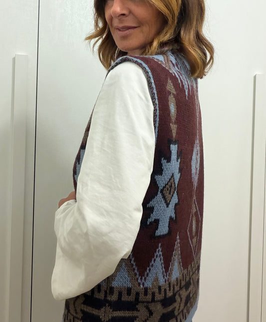 Gilet jacquard