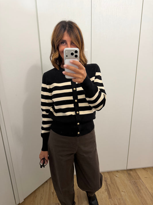 Giacchina rigata in maglia SUSYMIX