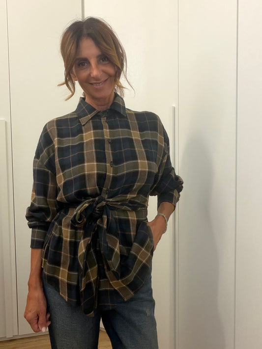 Camicia Check con Nodo