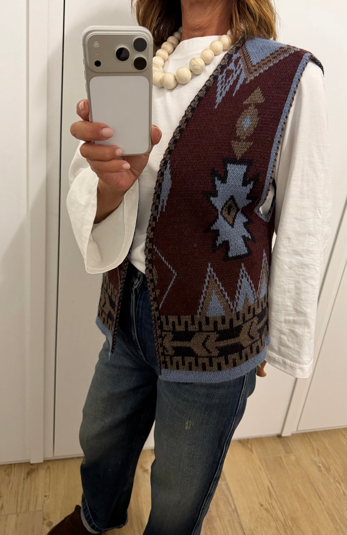 Gilet jacquard