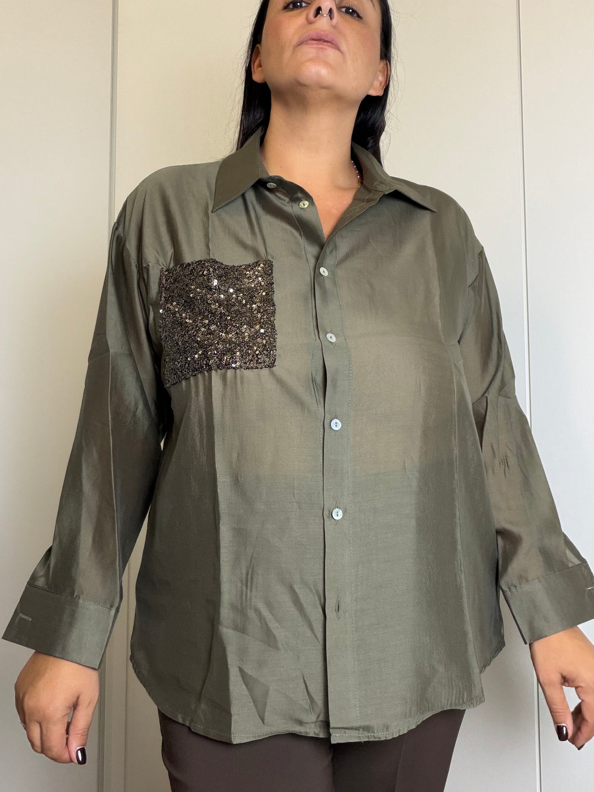 Camicia con Tasca Pailette ART.ST2606M SUSYSTAR