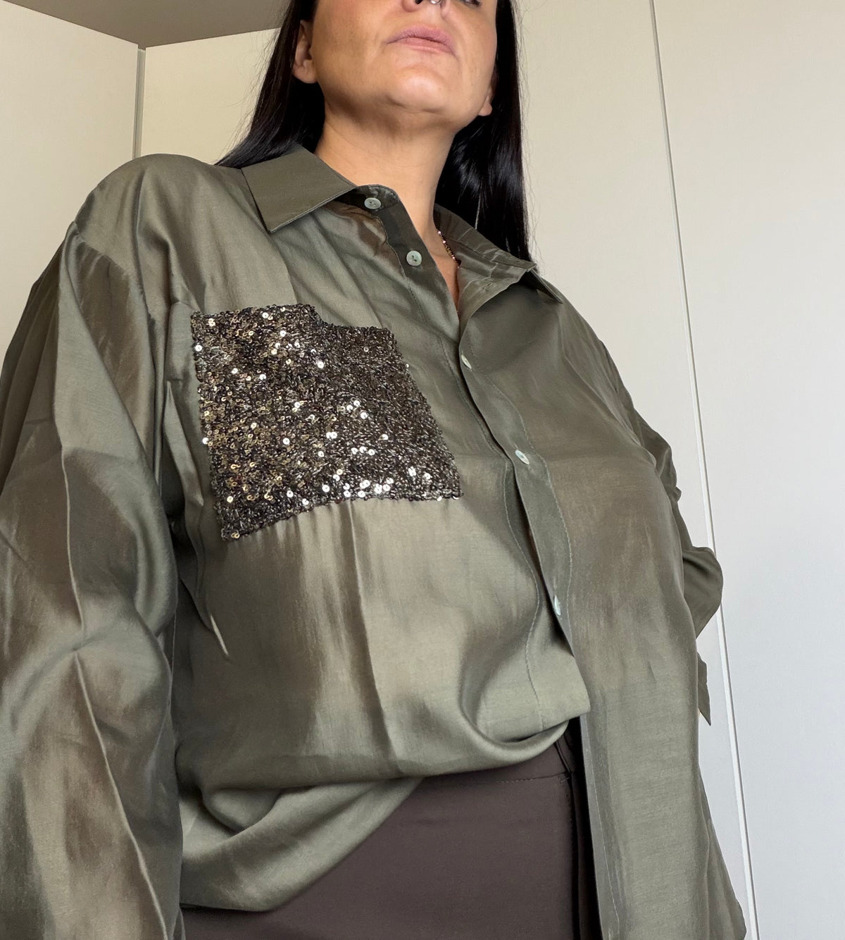 Camicia con Tasca Pailette ART.ST2606M SUSYSTAR