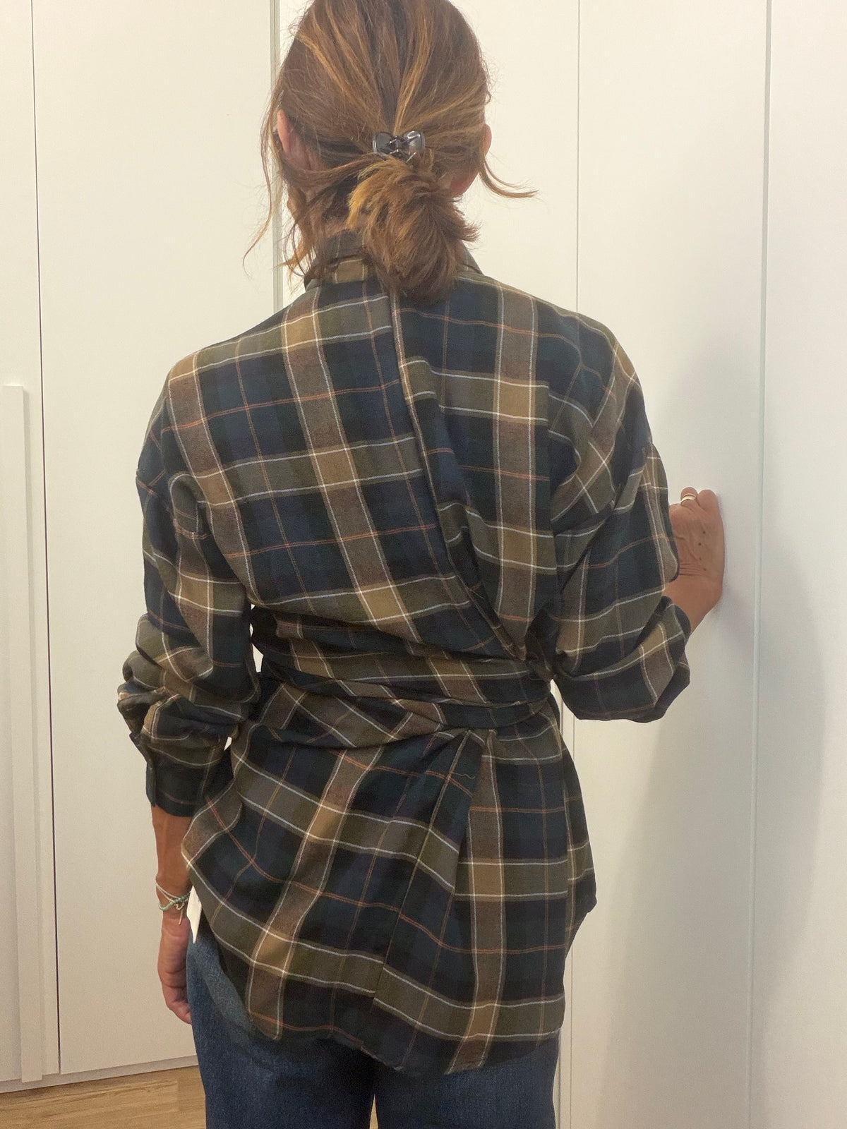 Camicia Check con Nodo