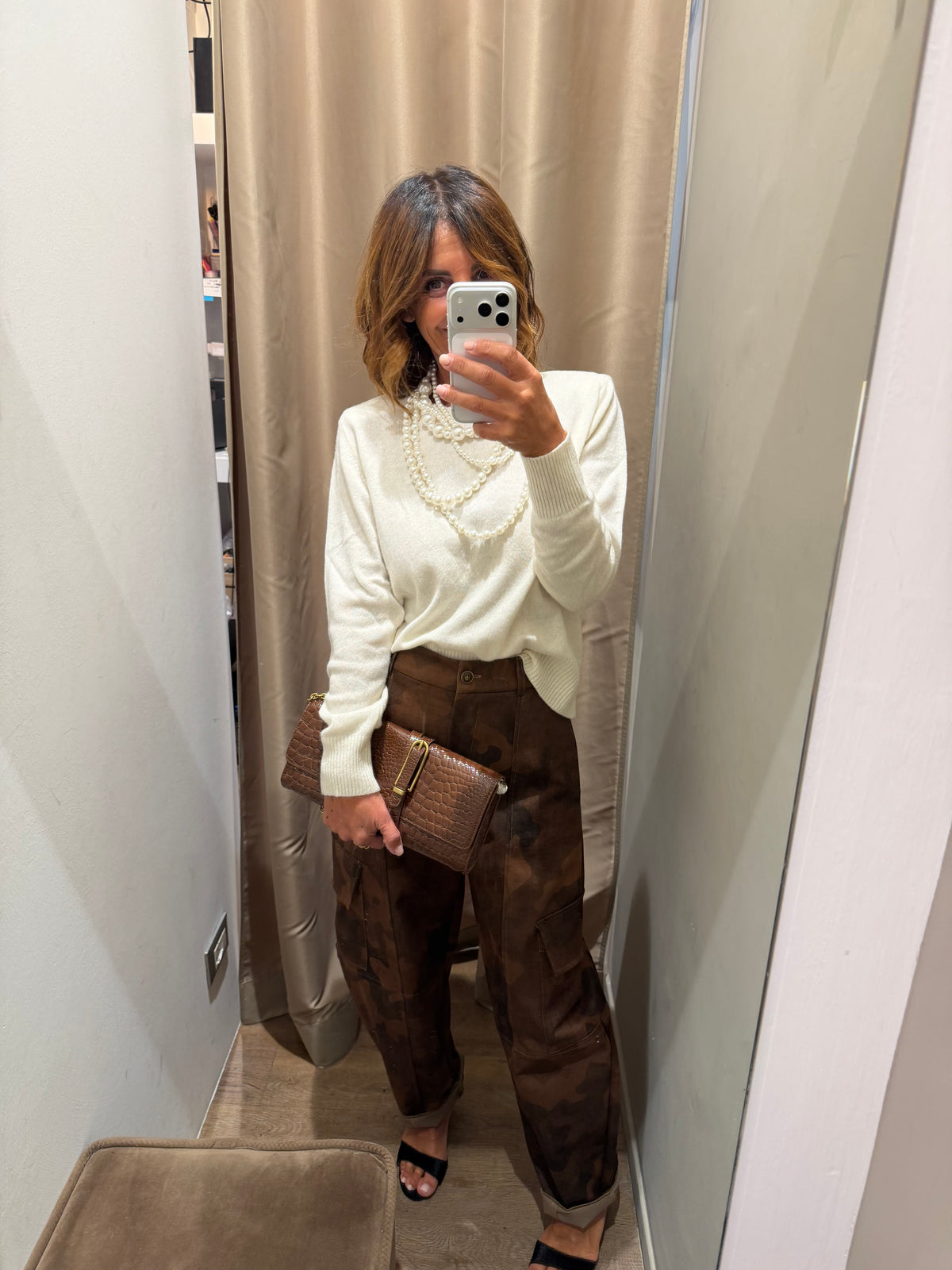 Maglioncino Girocollo con Spalline