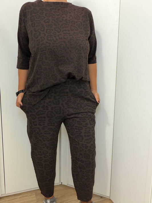 Pantalone Felpa Ovetto Maculato Curvy ART.ST501981 SUSYSTAR