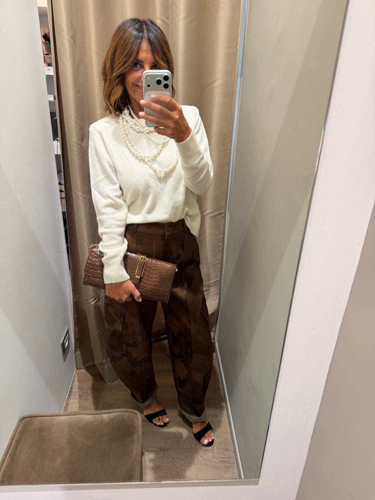 Maglioncino Girocollo con Spalline