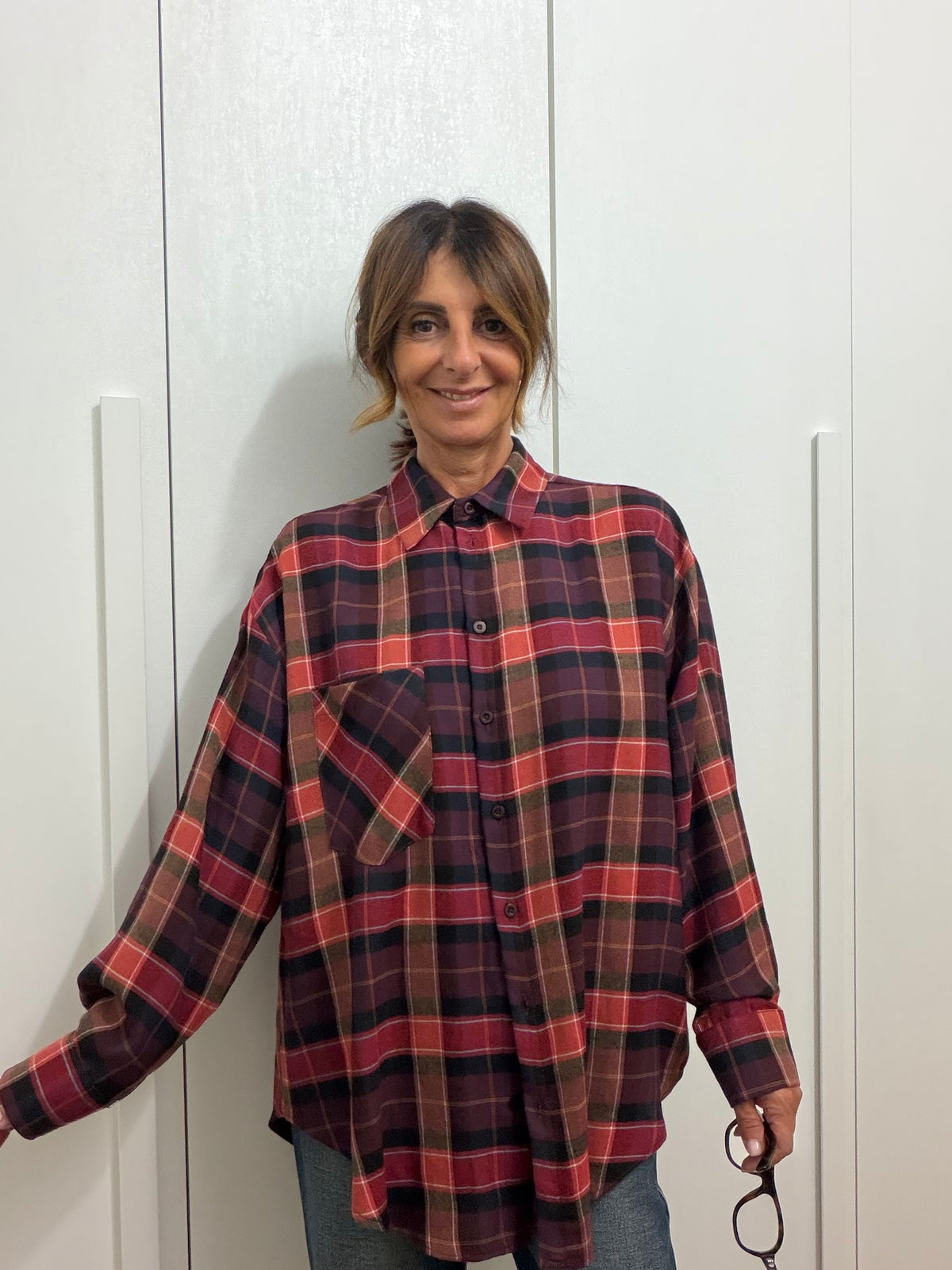 Camicia lunga check