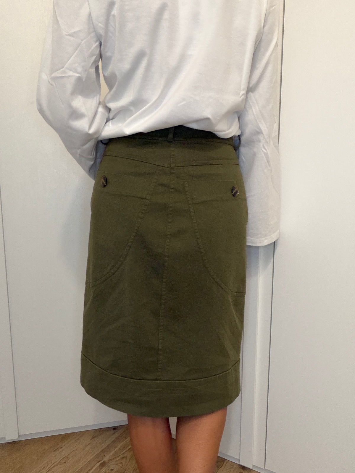 Gonna militare con tasche