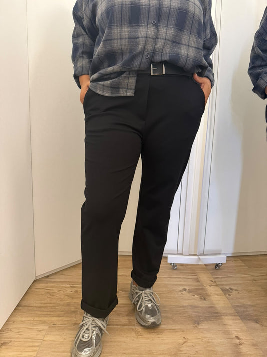 Pantalone Gamba Dritta Punto Milano con Cintura ART.ST61235P SUSYSTAR