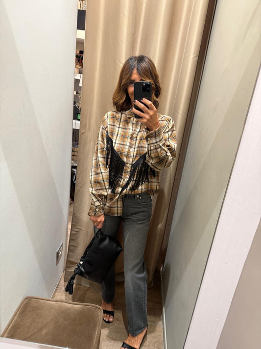 Camicia Check con Frange