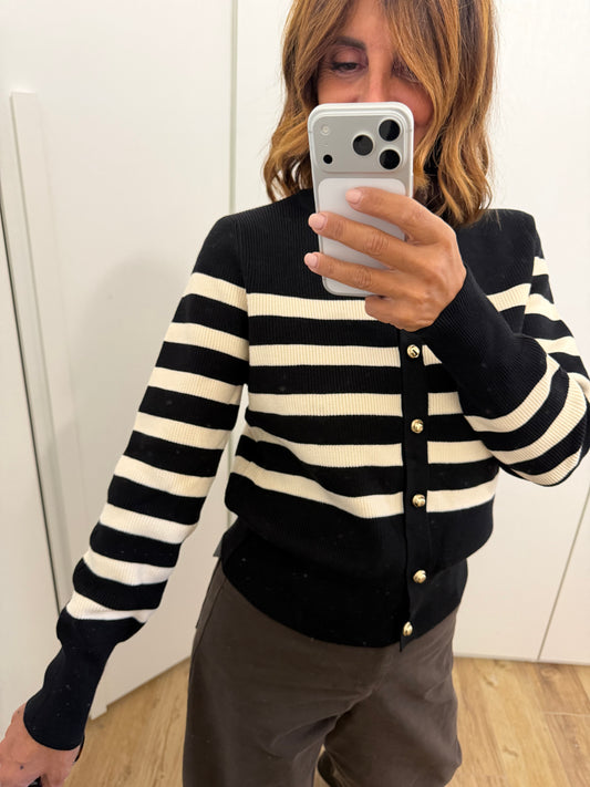Giacchina rigata in maglia SUSYMIX
