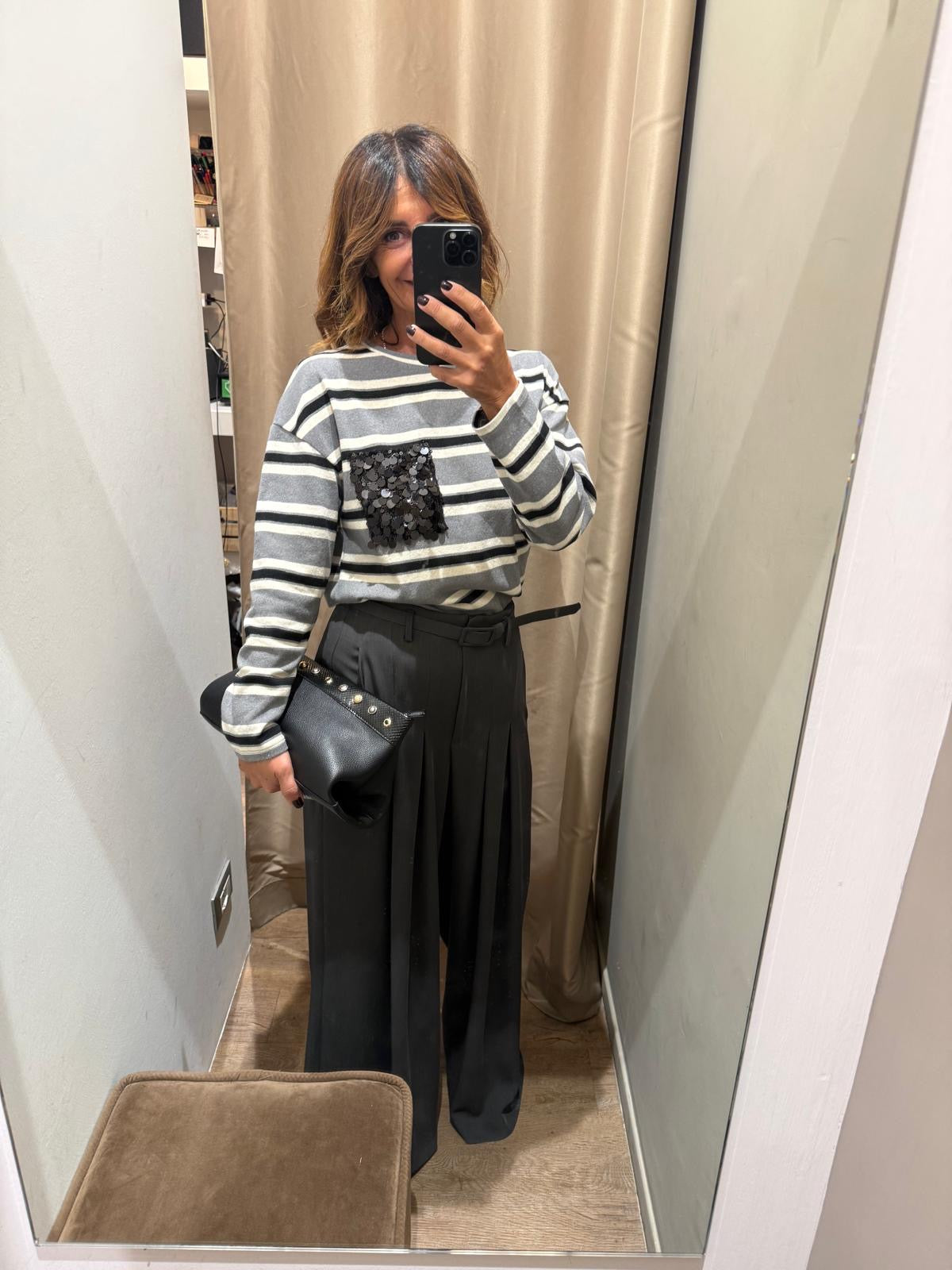Pantalone Sartoriale Palazzo con Cintura