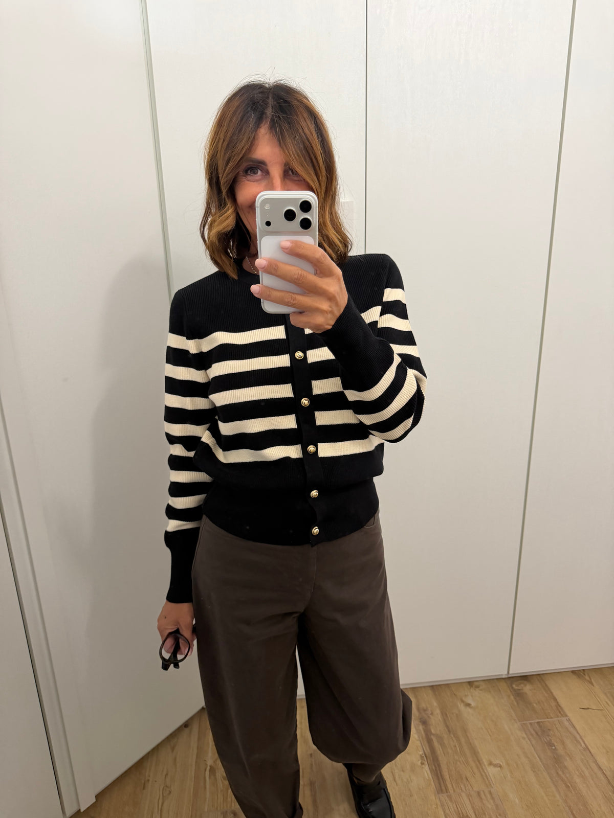 Giacchina rigata in maglia SUSYMIX