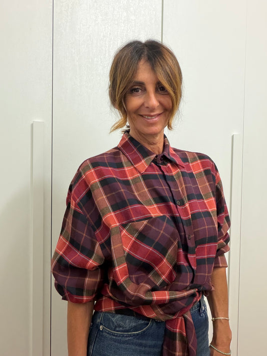 Camicia lunga check
