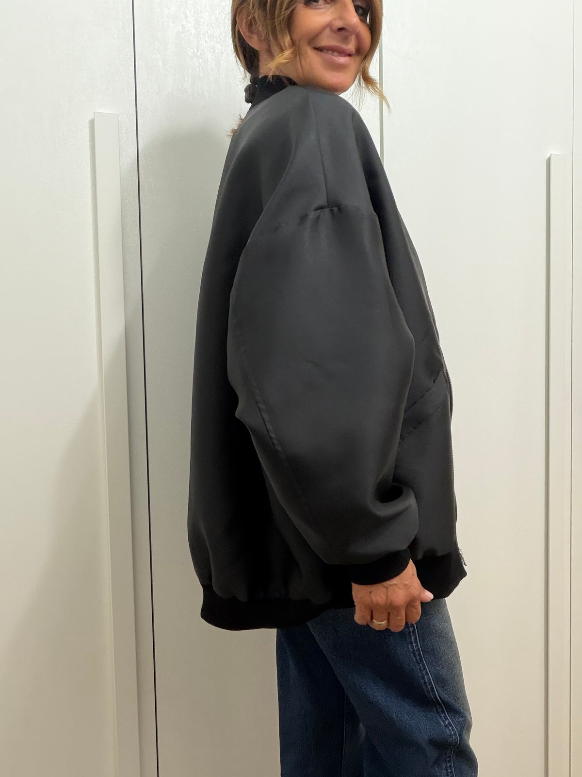 Bomber con interno maculato