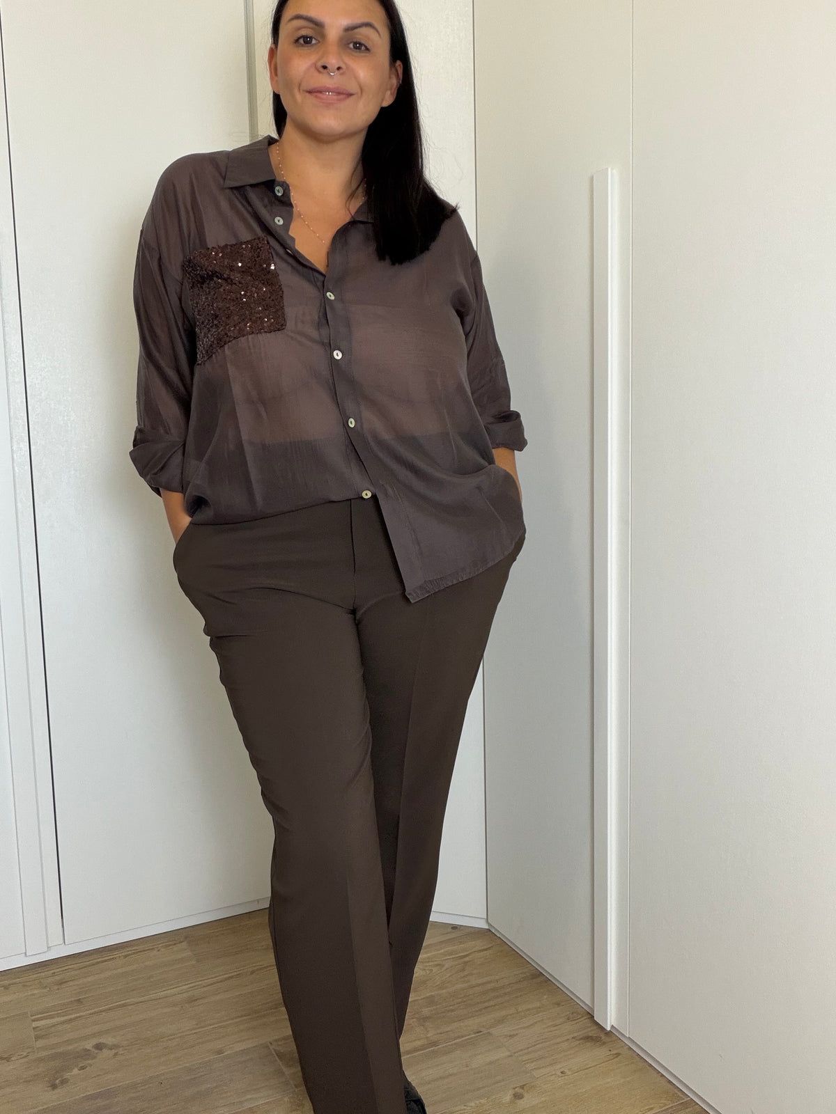 Camicia con Tasca Pailette ART.ST2606M SUSYSTAR