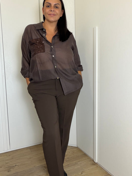 Camicia con Tasca Pailette ART.ST2606M SUSYSTAR