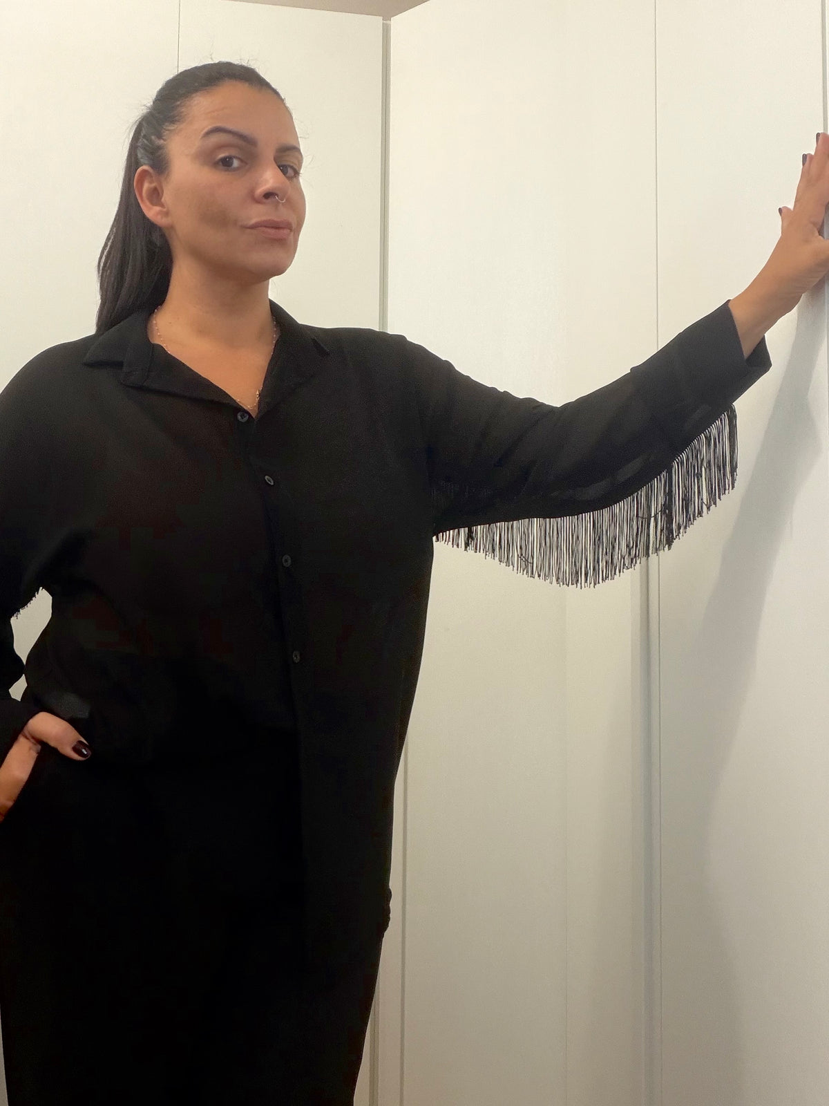 Camicia Georgette con Frange ART.STS7447 SUSYSTAR