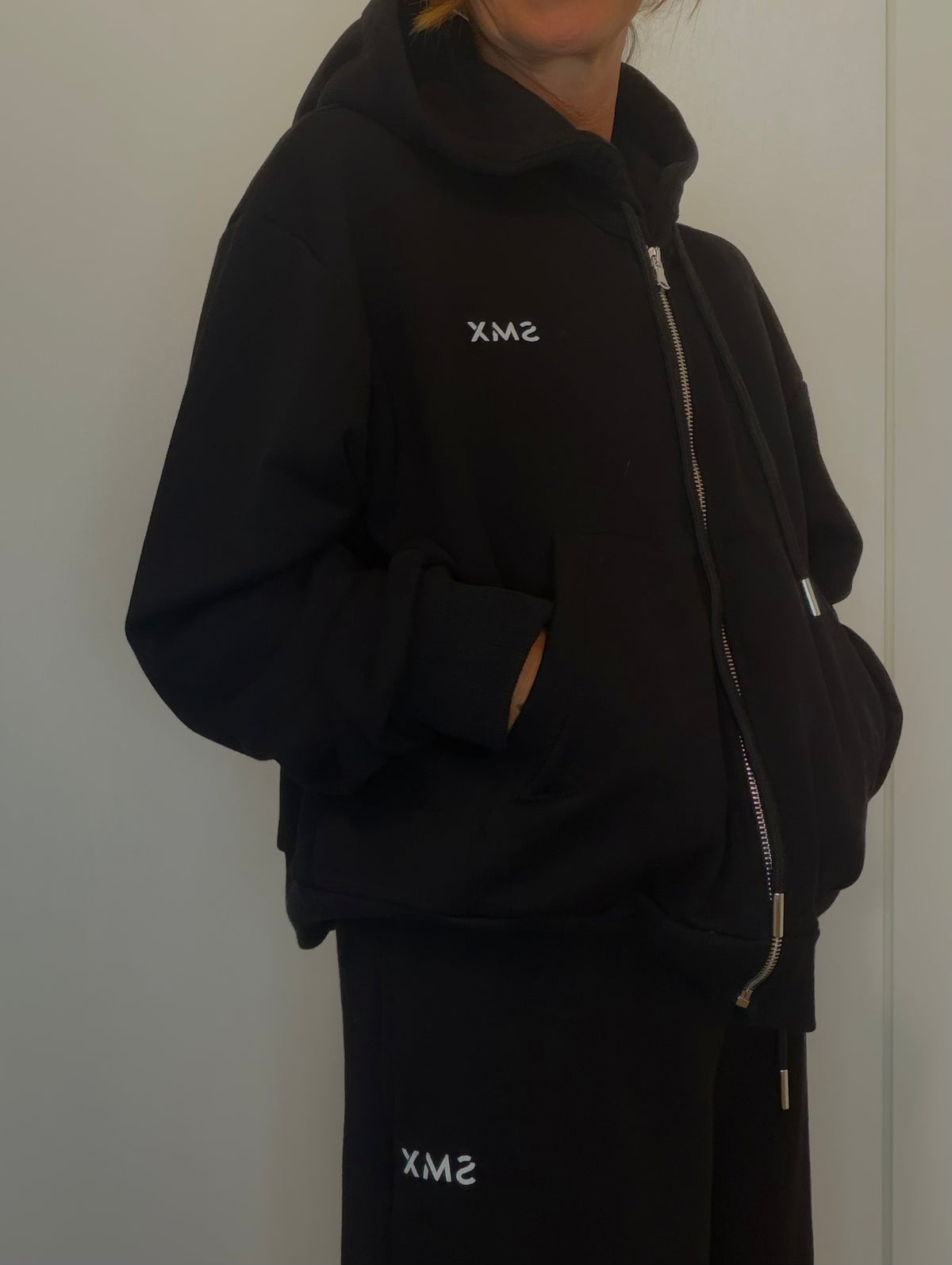 Felpa con Zip e con Cappuccio Linea Day Thru