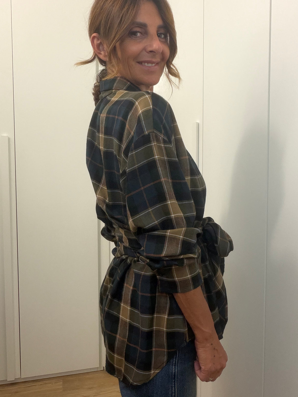 Camicia Check con Nodo